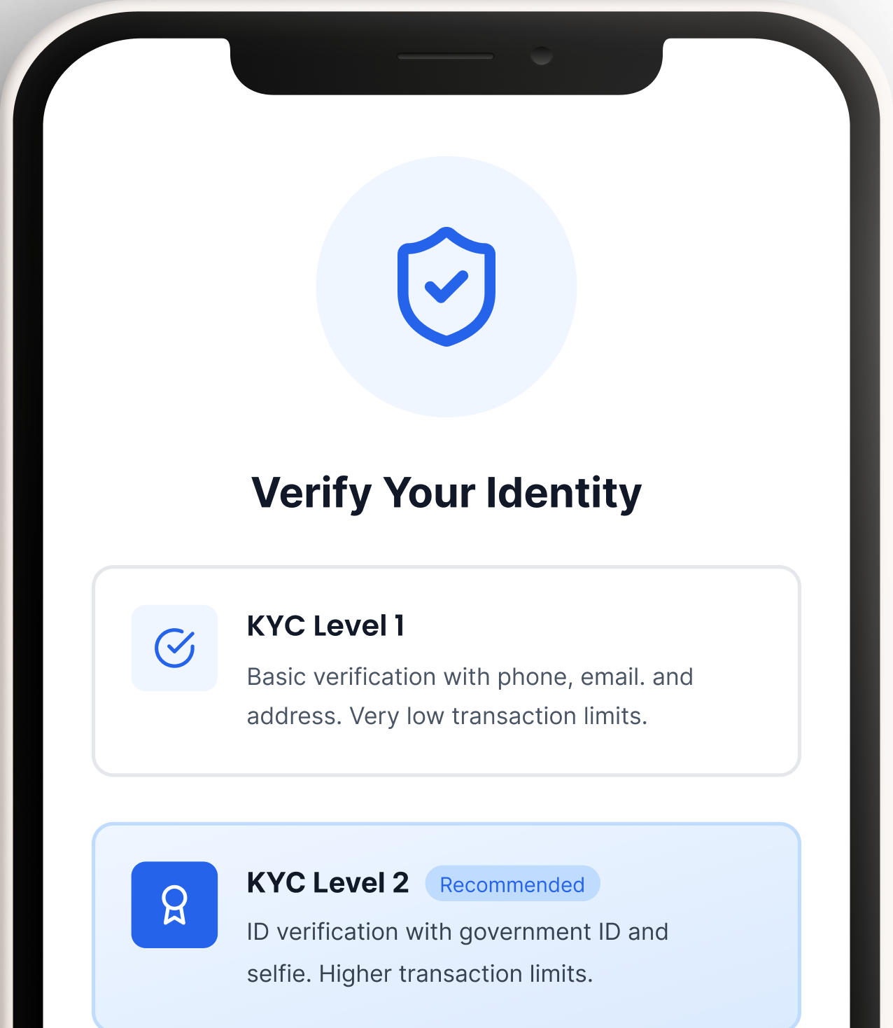 Verify your identity